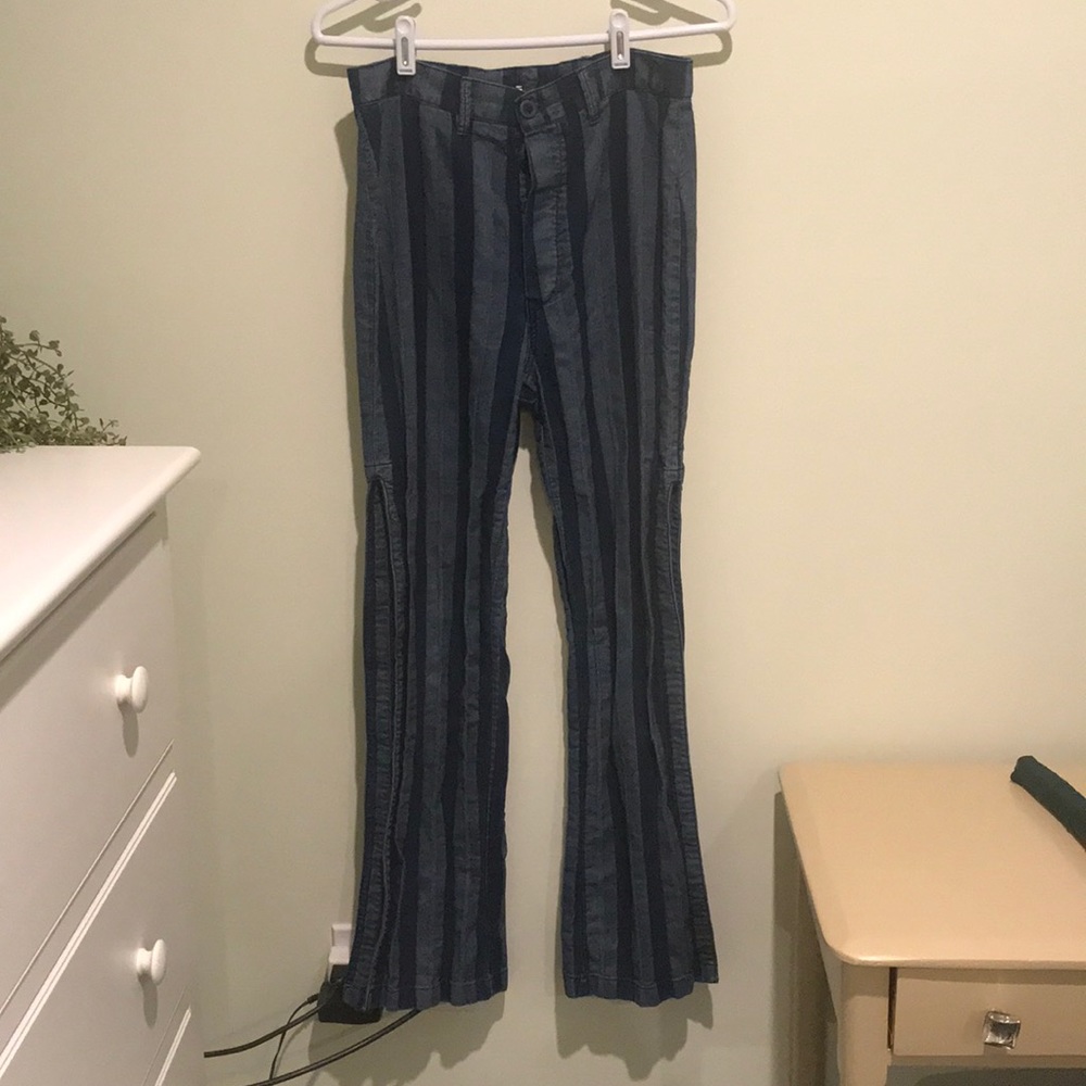 Free people striped high waisted pant